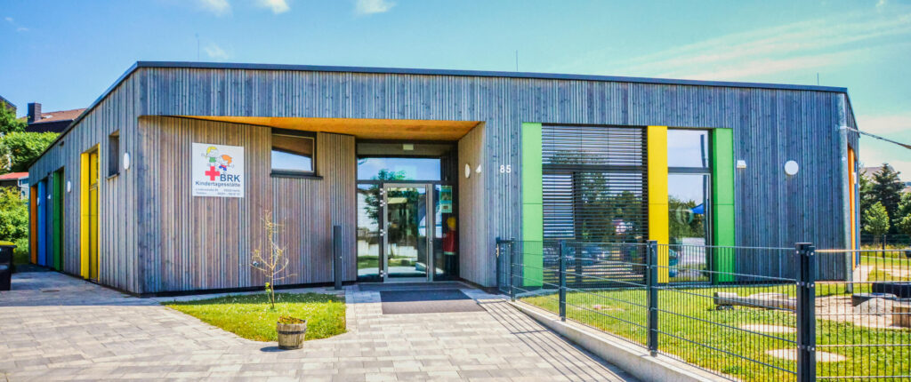 Ansicht des Gebäudes der BRK KiTa