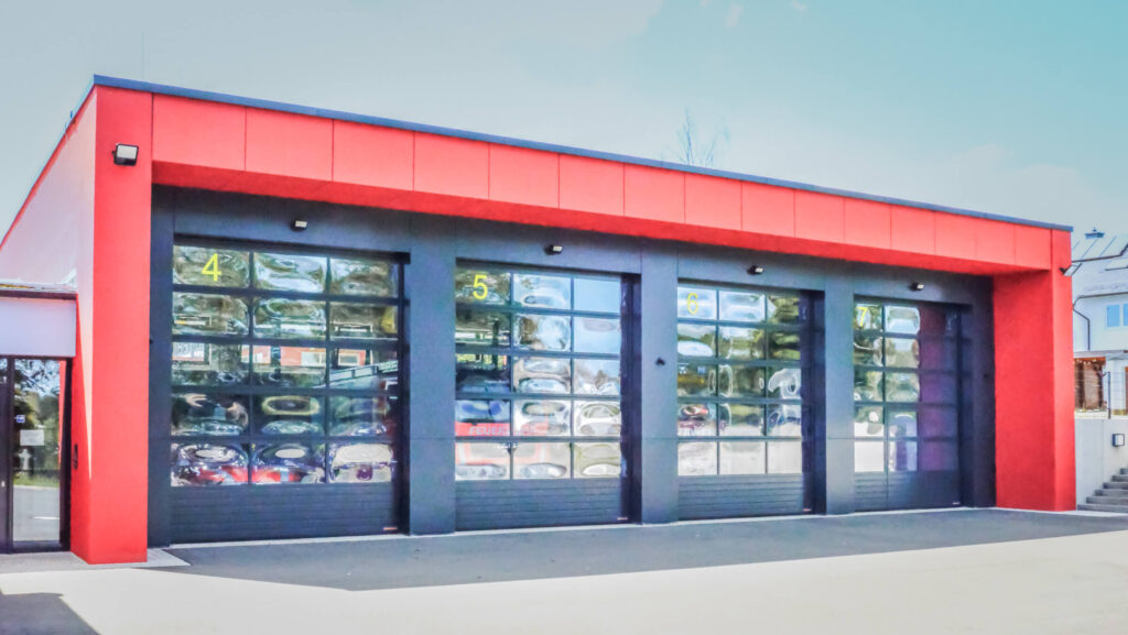 Ansicht der Maschinenhalle der Feuerwehr Köditz