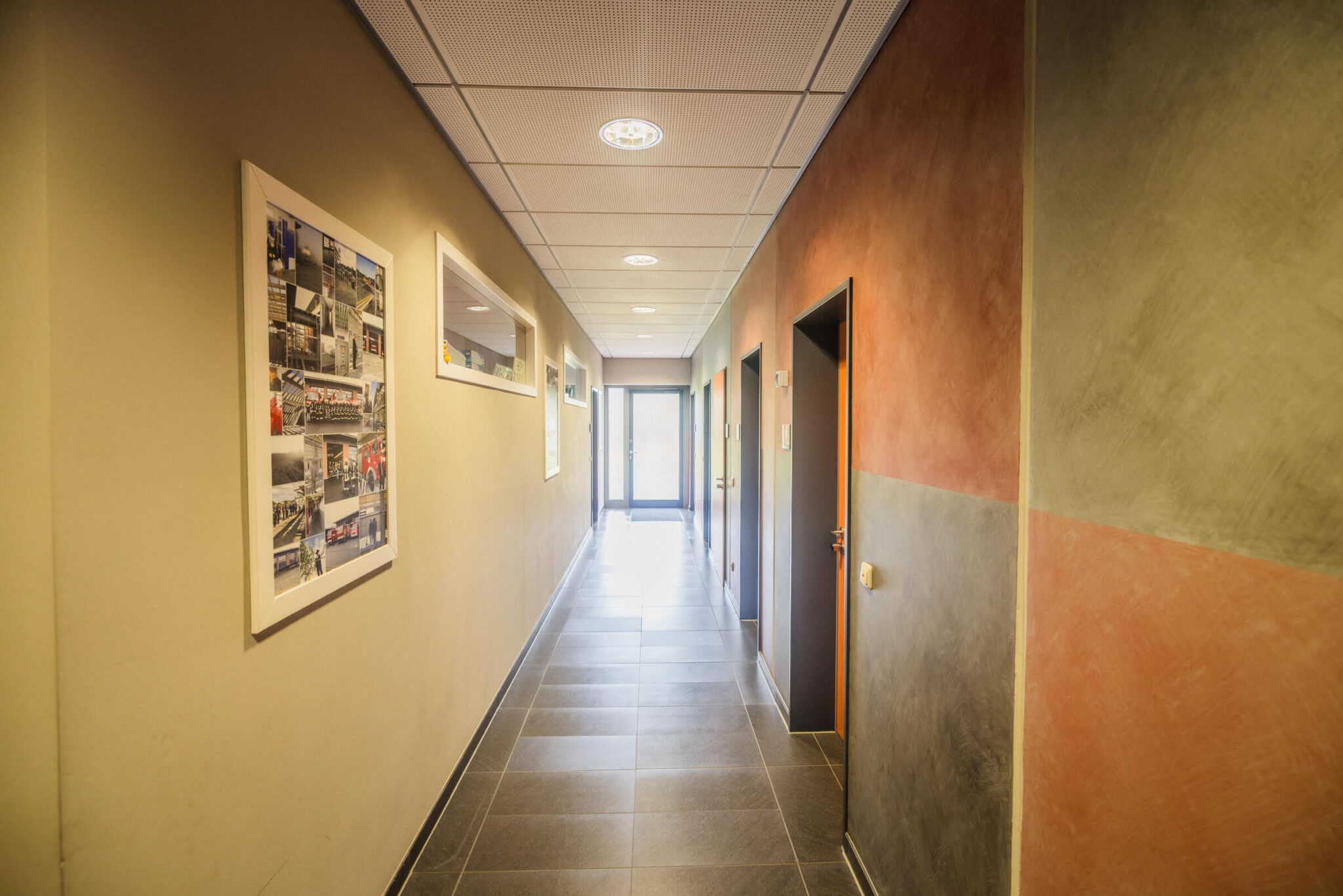 Flur im Gebäude der Feuerwehr Konradsreuth