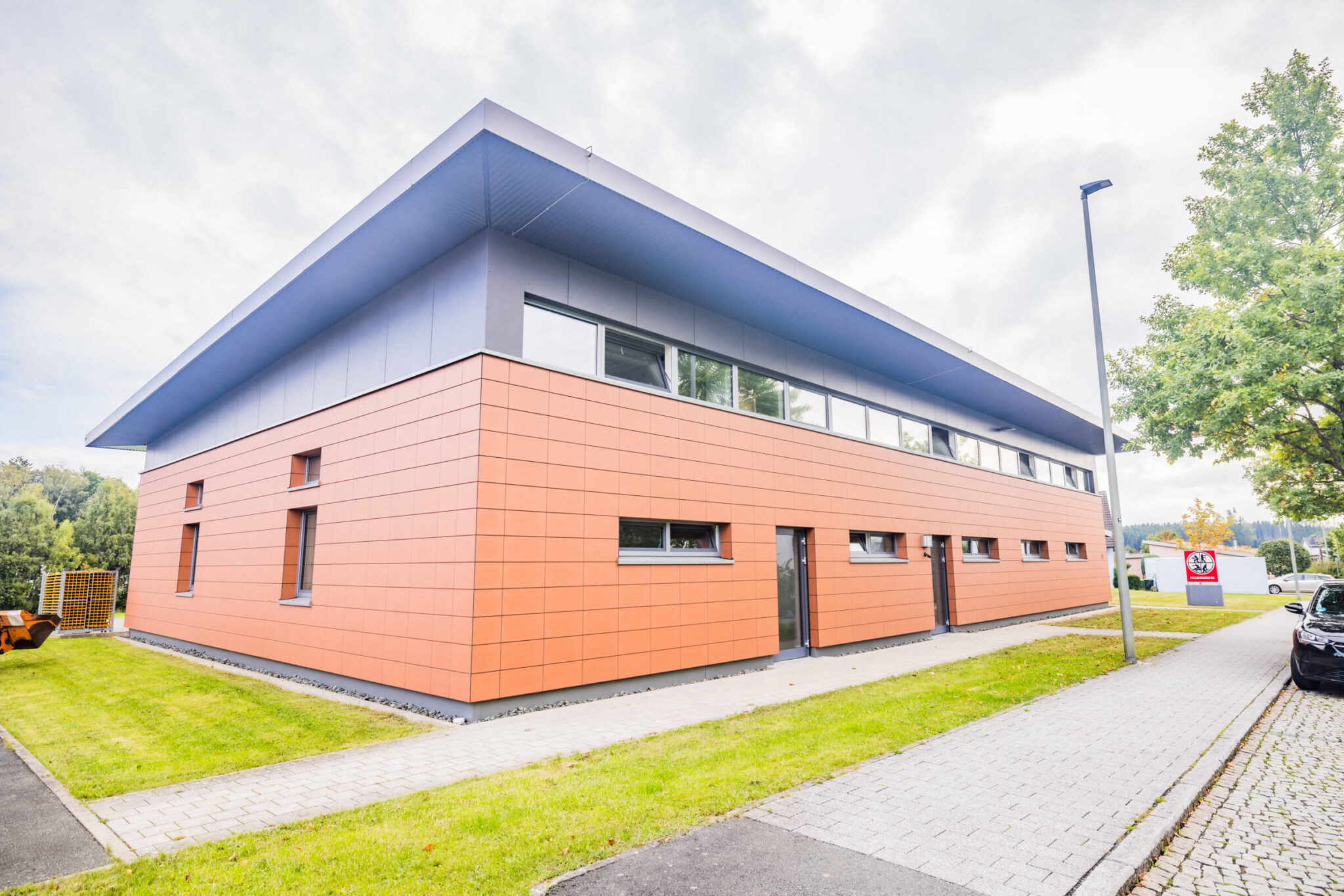 Ansicht des Gebäudes der Feuerwehr Konradsreuth